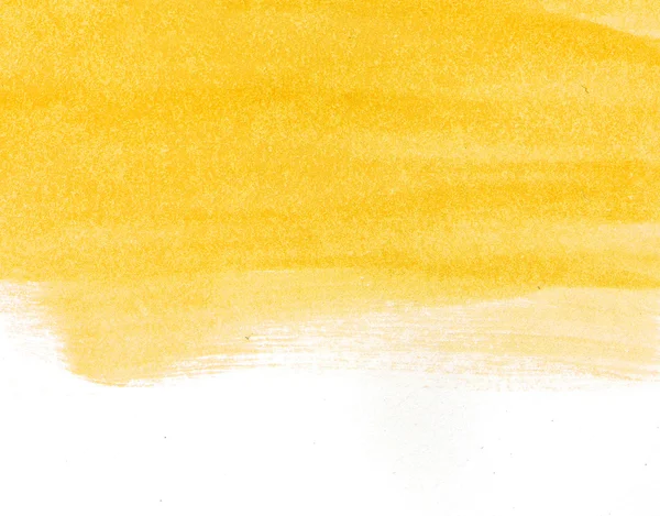 Żółty streszczenie ręcznie malowane tła akwarela — Zdjęcie stockowe
