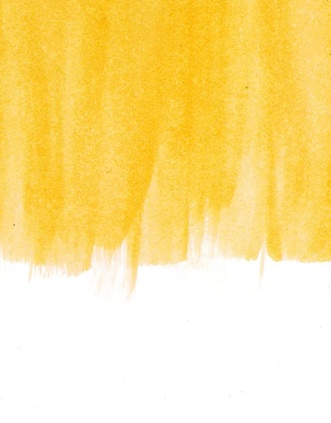 Żółty streszczenie ręcznie malowane tła akwarela — Zdjęcie stockowe