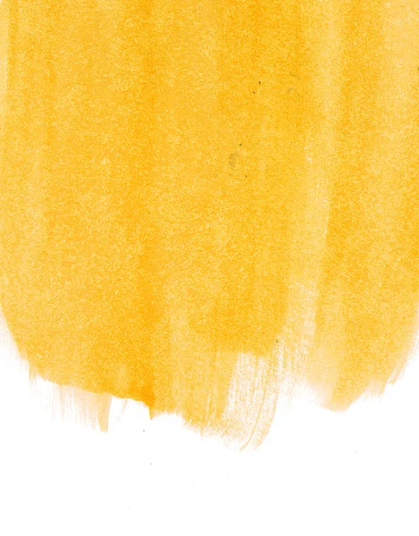 Amarillo abstracto pintado a mano acuarela fondo — Foto de Stock