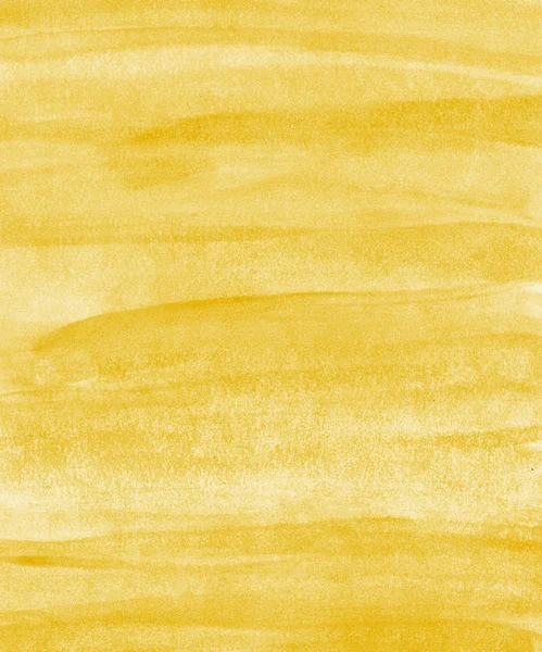 Amarillo abstracto pintado a mano acuarela fondo —  Fotos de Stock