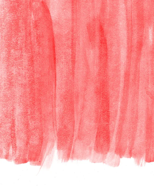 Red abstract hand painted watercolor background