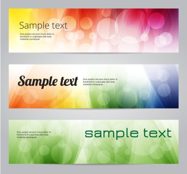 renkli yumuşak vektörel Banner
