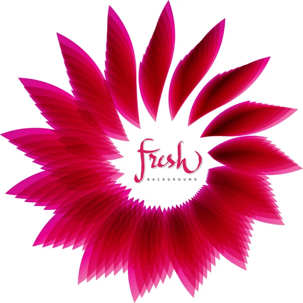 Fresh magenta floral background - shape — Stock Vector
