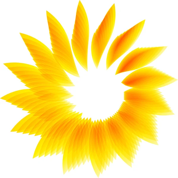 Fundo de sol amarelo abstrato - forma —  Vetores de Stock