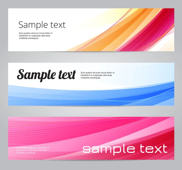 Roze abstract vector banners — Stockvector