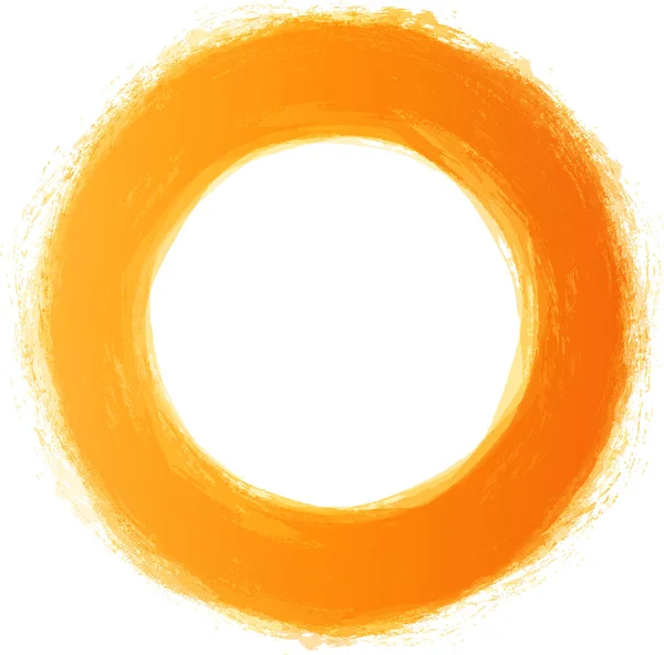 ベクターの手描きの黄色い円 — ストックベクタ