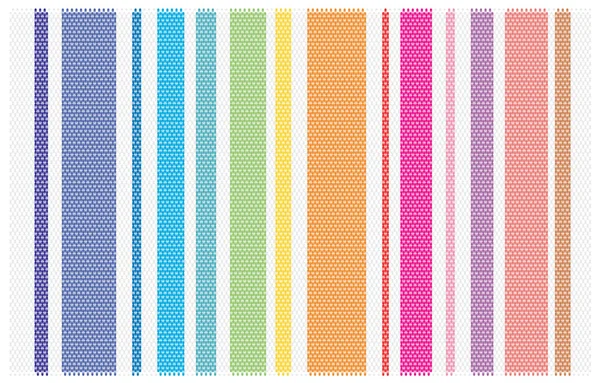 Fabric background with colorful stripes — Stock Vector