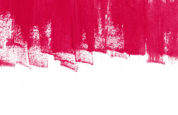 Červená ručně malované pozadí tahy štětce — Stock fotografie
