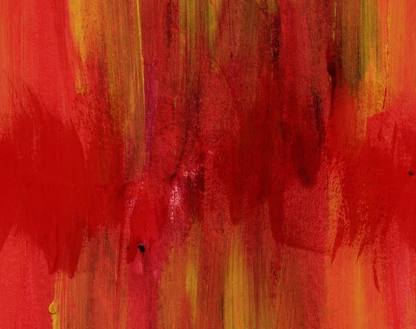 Rosso pennello dipinto a mano colpo daub sfondo — Foto Stock
