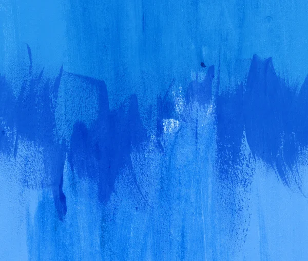 Mavi el-boyalı fırça konturu daub arka plan — Stok fotoğraf