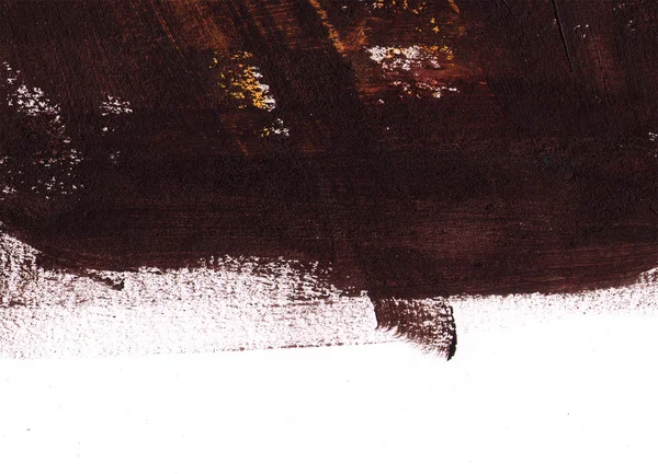 Brown hand-painted brush stroke daub background — Stock Photo, Image