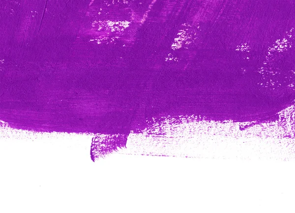 Purple hand-painted brush stroke daub background — Stock Photo, Image