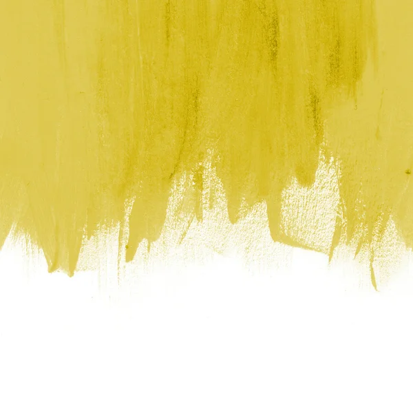 Vintage eski kağıt üzerinde elle boyanmış sarı soyut fırça kontur daub arka plan — Stok fotoğraf