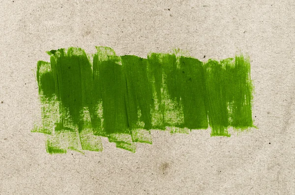 Grüne, handbemalte Pinselstrichfarbe Hintergrund — Stockfoto
