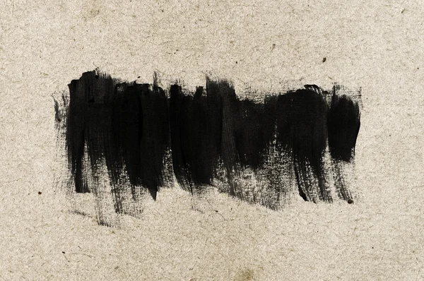 Siyah el-boyalı fırça konturu daub arka plan — Stok fotoğraf