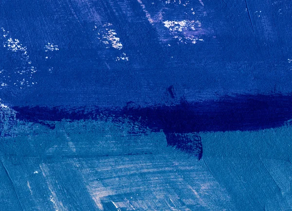 Azul pintados à mão pincel curso daub fundo — Fotografia de Stock