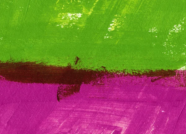 Zelené a purpurové ručně malovaný štětcem tahu mazanice pozadí — Stock fotografie