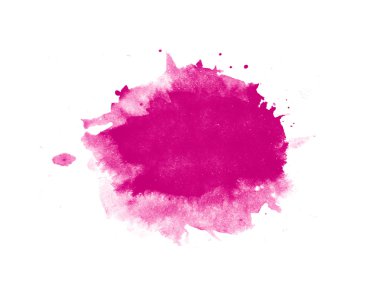soyut izole pembe Pembe sulu boya lekesi