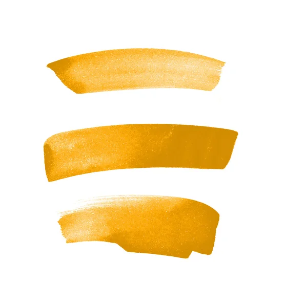 Żółty ręcznie malowane pędzlem — Zdjęcie stockowe