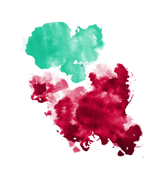 Abstract isolated watercolor stains — Stock Photo, Image