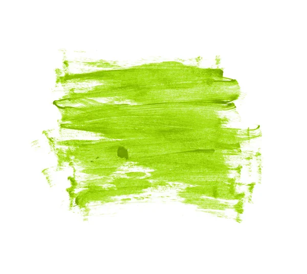 Light green hand painted strokes texture — Stock Photo, Image
