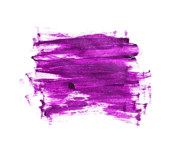 Purple hand painted strokes texture — Stock Photo, Image