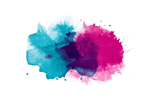 Abstract isolated watercolor stain — Stock Photo, Image