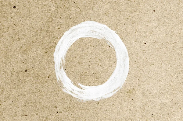 Blanco abstracto pintado a mano pincelada daub sobre papel viejo vintage — Foto de Stock