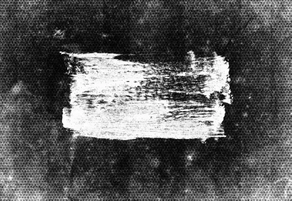 Πασαλείβω εγκεφαλικό επεισόδιο λευκό αφηρημένη ζωγραφισμένες στο χέρι πινέλο πάνω από το μαύρο vintage grungy φόντο — Φωτογραφία Αρχείου