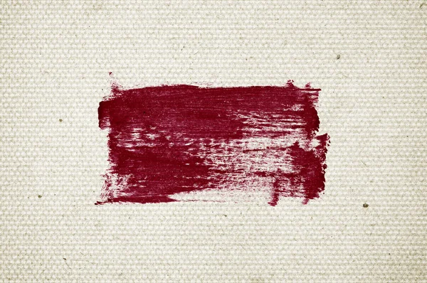 Красная абстрактная кисть мазок Дауб над старинной бумагой — стоковое фото