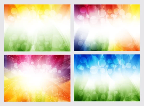 Colorful abstract smooth backgrounds set — Stock Photo, Image