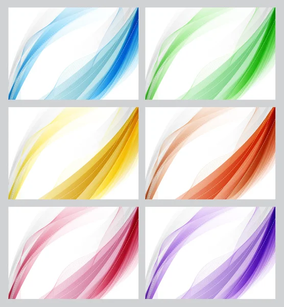 Colorful abstract smooth backgrounds set — Stock Photo, Image