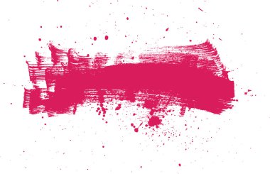 boya sıçramak ile pembe vektör soyut fırça darbeleri kompozisyon