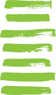 Yeşil vektör fırça vuruşlarını toplama