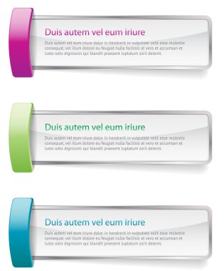 Vector parlak banner - rozet - etiket