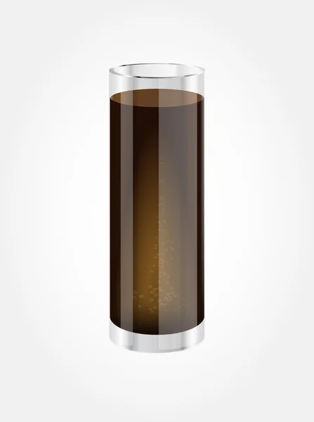 Vector vaso de tubo con agua de soda — Vector de stock