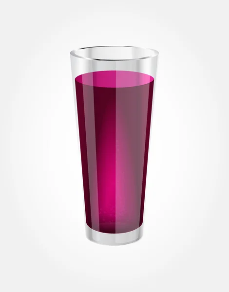 Vector de vidrio con agua de soda — Vector de stock