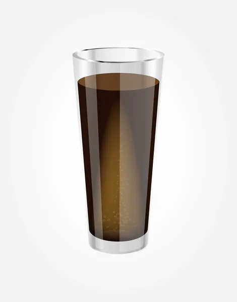 Vector glass with cola — Stock Vector