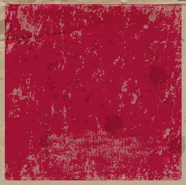 Vector retro grungy desordenado rayado fondo de papel rojo . — Vector de stock