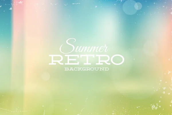 Vector vintage summer blurry unfocused background with light leaks — Stock Vector