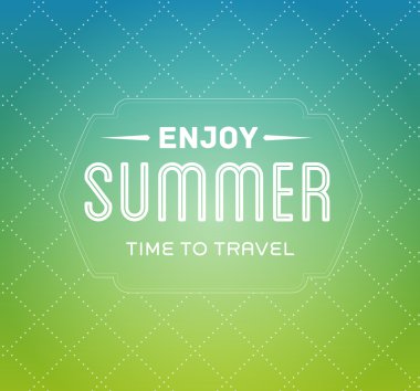 vektör vintage basit yaz poster