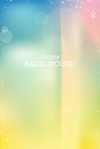 Vector vintage summer photographic unfocused background with light leaks — Stock Vector