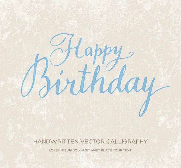 Happy birthday vector greeting card, poster. — Stock Vector