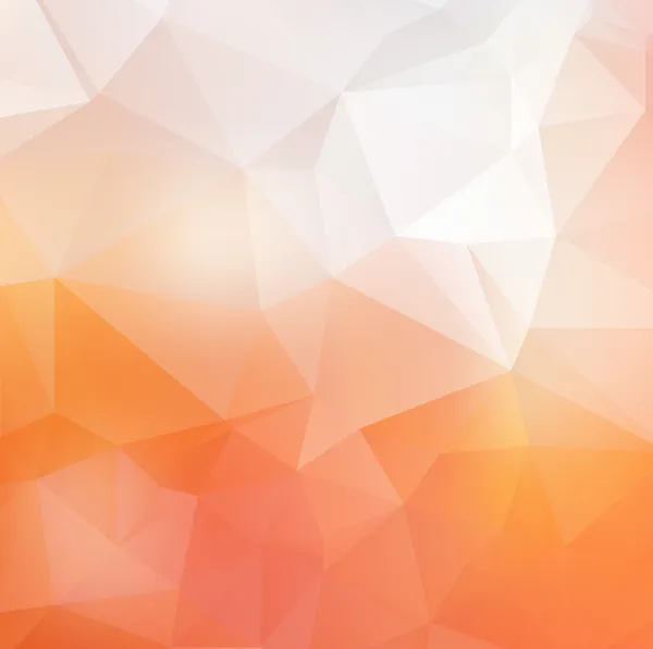 Licht oranje zachte vector abstracte veelhoekige achtergrond. — Stockvector