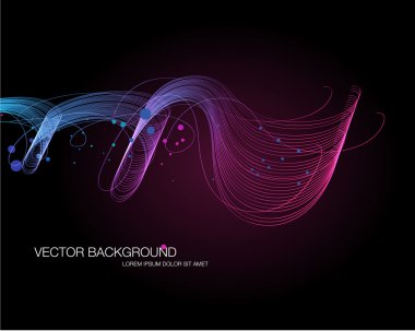 vektör karanlık soyut dinamik dalga geçmiş