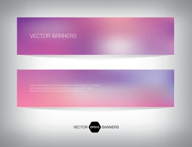 Vector smooth web banner, business card or flyer design. clipart