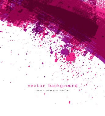 mor renkli vektör sanatsal fırça darbesi soyut ve arka plan splatter