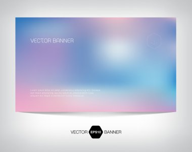 Vector smooth web banner, business card or flyer design. clipart