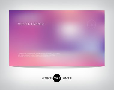 Vector smooth web banner, business card or flyer design. clipart