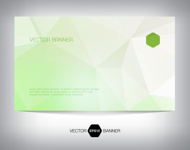 vektör ışık geometrik web reklam, kartvizit veya el ilanı tasarımı.